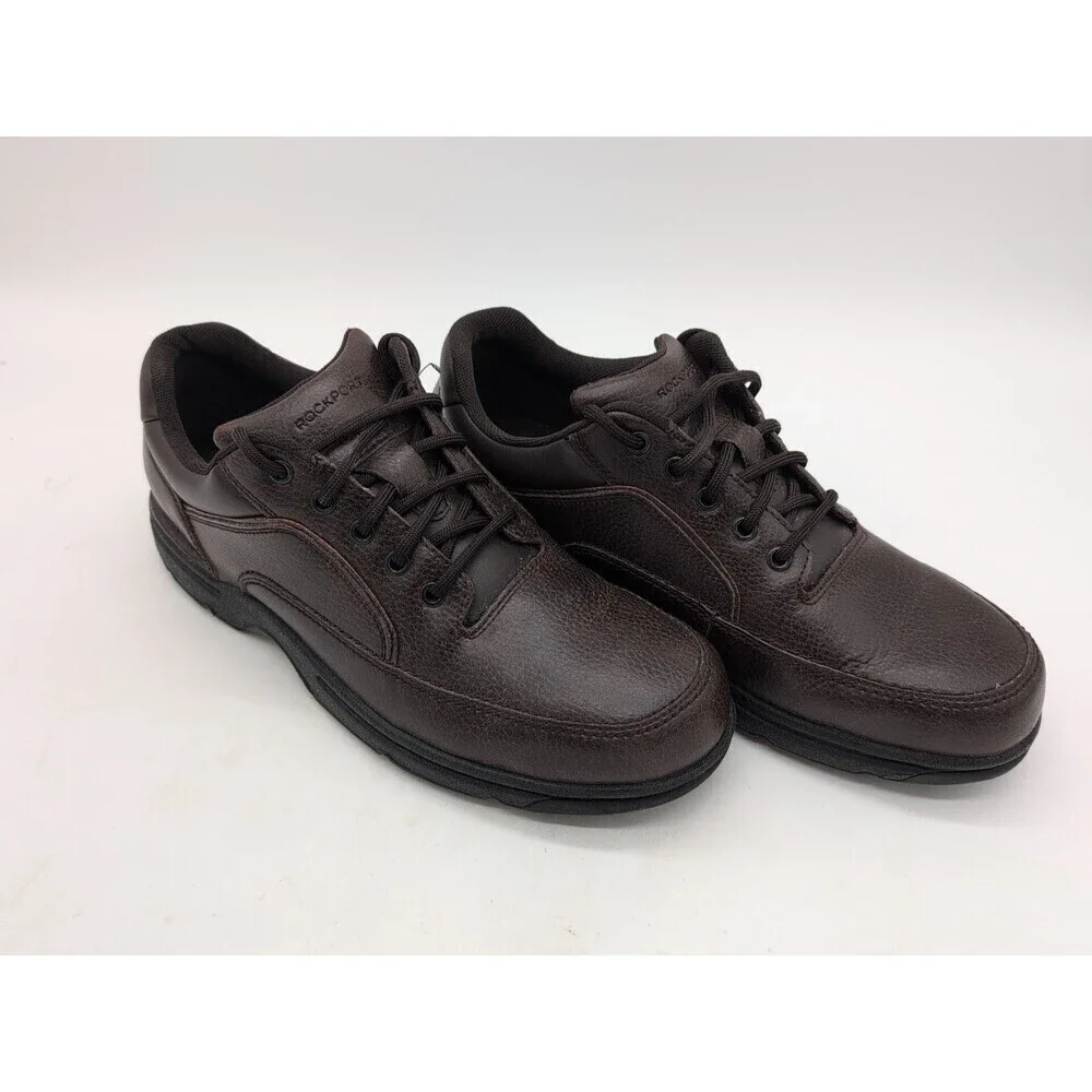 Rockport Eureka K71201 Brown Leather Lace Up Soft Toe Walking Shoes Men's 11 W